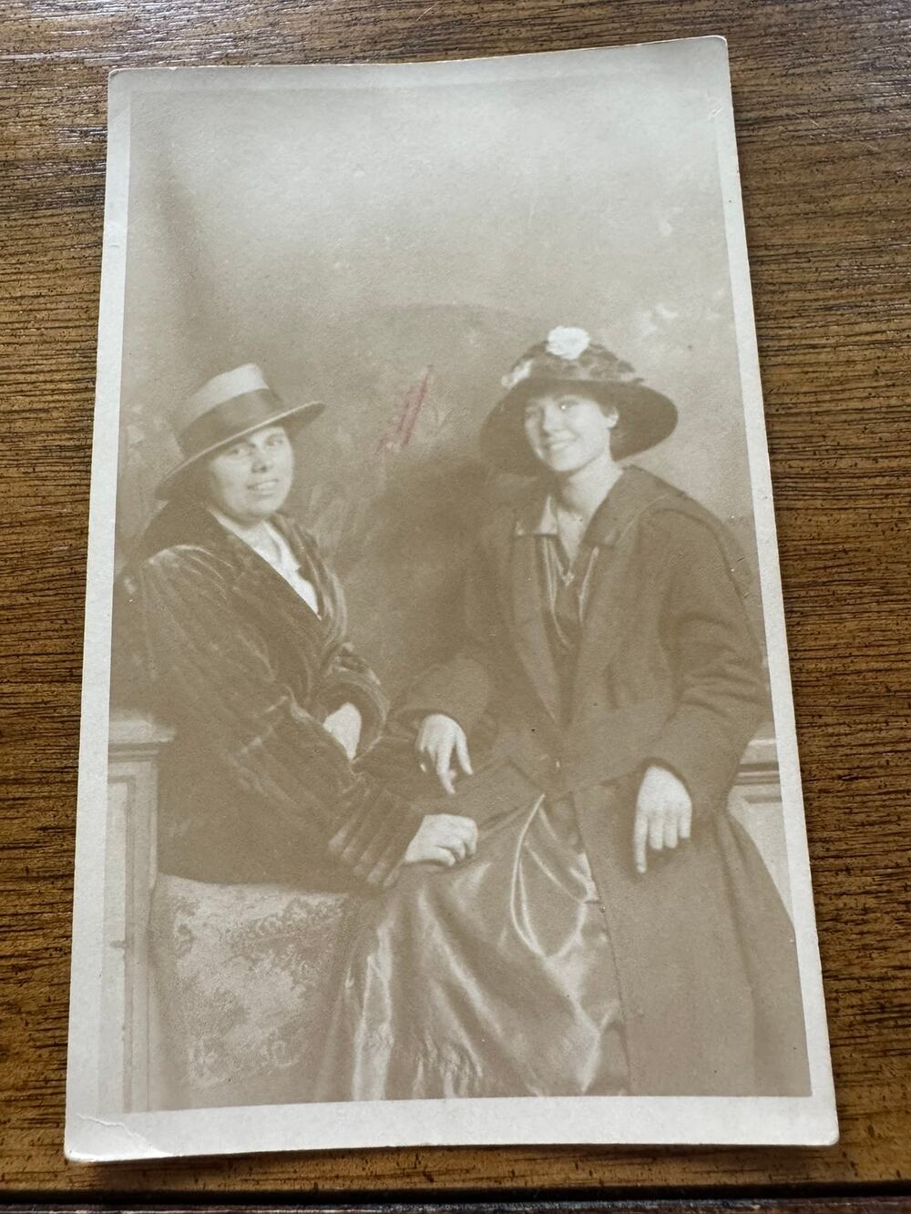 Antique c1925 RPPC Two Women Female Affection Queer History LGBTQ Portrait